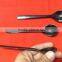 Black Colour 5.6 inches Melamine Baby Spoon with Straight Handler