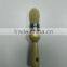 Round Chalk/ Wax And Stencil Brushes/100% Natural Bristles/Lightweight And Rust Resistant