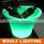 Indoor and outdoor IP65 waterproof level color changing plastic led flower pots light up pots lighting pot