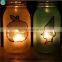 Halloween party favor frosted glass candle jars Painted Mason Jars