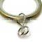 Silent Antique Brass Plated Curtain Metal Rod Ring Loose Eyelet Inside Diameter 35mm - 4 Colors