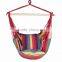Rainbow Stripe Cotton Hanging Hammock Swing Chair