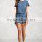 Woman Summer Romper Keyhole Cutout Romper Women Wholesale Plain Dyed Custom Made Romper High Quality