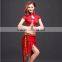 Triditional Chinese High Collar Lace Belly Dance Wears