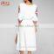 Belted Embroidered Midi Dress With Sleeves New Fashion Boho Clothing Long Sleeve Embroidery Midi Dress HSD7312