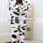 flannel cartoon adult animal jumpsuit animal pajamas jumpsuit cow design