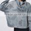 Women loose fit oversized hooded custom camo print pullover hoodies