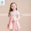 Girl's New Year Party Dress In Stain And Embroidery Fabric 2017 Spring Dress Designs For Girl