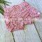 Hot sale ruffle front design kids clothes Small flower baby short
