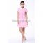 Juqian 2016 pink nice fashionable short sleeve hospital female staff nurse uniform designs