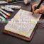 2017 A6 size cavans cover diary customizable traveling planner with clasp
