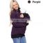 Baby Carrier Hoodie Kangaroo Warm Maternity Outerwear Coat Pregnant Zipper Coat