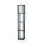 Storge Shelf Floor Lamp natural wood frame with shelves lighting for your living room bedroom