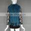 Genuine Fur Vest 100% Real Rabbit Fur Knitted Gilet With Raccoon Fur Collar for Women Winter Fashion