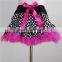 Wholesale zebra pettiskirt fluffy tutu for babies