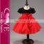 Flower Girl Bow One Piece Pompon Dress Children Frocks Designs