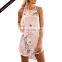 Hot Wholesale printed sleeveless mature women sexy mini dress