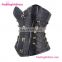 Floral Steel Bone Sexy Lingerie Gothic Fashion Corset Steampunk with Chain