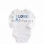 "I LOVE DADDY " "I LOVE MOMMY" Newborn Baby to Toddler Jumpsuit Matching Set Long Sleeves Baby Showing Gift