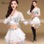 T-5146 France Best Sales Newest Sexy Lace Hot Drill Belly Dance Top and Skirt Set