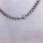 Titanium Necklace for man, Medium Curbed Chain Necklace for Sensitive Skin, Nickel Free Jewelry, Hypoallergenic Pure Titanium