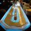 China Sushi conveyor belt  system decorated with colorful LED lights