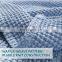 Premium Blue Washable Thick Breathable Cotton Sand Wash Waffle Blanket