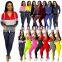 15colors New 2020 Two pieces outfits women bodycon solid hoodie long sleeve jacket and long legging sweatsuit