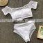 2019 summer Swimming Suit Women Ruffle Swimwear Push Up Swimsuit 4pc set