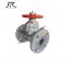 manual  PFA/FEP Lining Fluorine Diaphragm Valve for chemical industry
