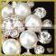 Soldering pearls strass crystal rhinestone shoulder brooch pin bling large rhinestone brooches FB-031