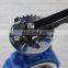 Bundor 6 Inch Butterfly Valve PTFE lined Wafer Butterfly Valve