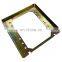 Factory direct sheet metal fabrication parts manufacturing yellow zinc plate laser cut metal