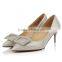 Stylish lady suede shoes stilettos high heels pointed toe dress shoes