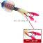 saltwater jigging lures 60g luminous UV soft plastic octopus lure squid sinking soft lure