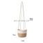 Latest Manufacturing Supplier Wholesale Artificial Woven Garland Hanging Plant Basket