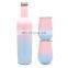 Amazon popular sale leakproof double wall vacuum insulated stainless steel wine bottle set for gifts