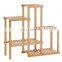 Bamboo Flower Plant Display Rack Shelves