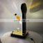Desktop Golden Mirror Wine Bottle Display Stand Acrylic LED Wine Display