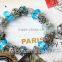 PDR182 Wholesale newest design fashionable jewelry european bead bracelet