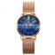 SHENGKE K0103L Ladies Quartz Wrist Watch Fashion Gold Mesh Bracelet Watches Starry Sky Customized Reloj