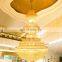 Large Hotel Lobby Luxury Pendant Lamp Crystal Chandelier LED Pendant Light