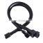 Black 4 Pin Pwm Fan Cable 1 To 2/3/4 Ways Splitter Black Sleeved 27cm Extension Cable Connector PWM Extension Cables