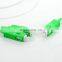 FTTH Mini Type 1:2 SC APC 1x2 way Steel Tube  FBT Unbalanced Splitter
