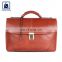 Manufacturer of Buff Antique Fitting Cotton Sitting Lining Material Genuine Leather Laptop Bag