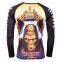 Sublimation Men Polyester Suits Unti-UV Protection  custom long Sleeve Rash Guard