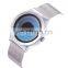 SINOBI Mauculine Sports Watch Blue Dial Creative Design Men Watch Soft Mesh Strap Quartz Wristwatch Man