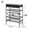 New Arrival Vintage Five-layer Entryway Doorway Shoes Storage Rack With Two Cloth Drawers As You Require