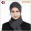 2015 Wholesale knit hat winter beanie and scarf set for man