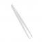 White PE insulated tweezers Electronic maintenance Pointed flat round head dust-free plastic tweezers